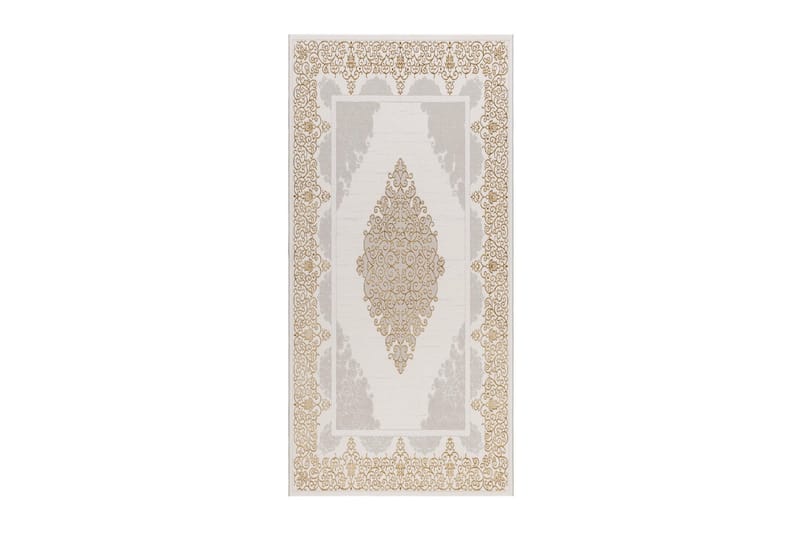 Ankara Wiltonmatta 80x300 cm, Beige/Guld