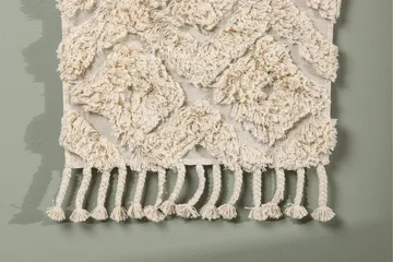 Hilda Vägghängd matta 50x80 cm - Vit - Products - Textil & mattor - Matta - Modern matta - Bomullsmatta