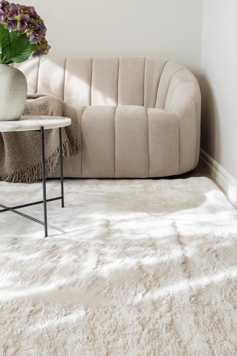 Cozy Ryamatta 133x190 cm Rektangulär - Vit - Products - Textil & mattor - Matta - Modern matta - Ryamatta