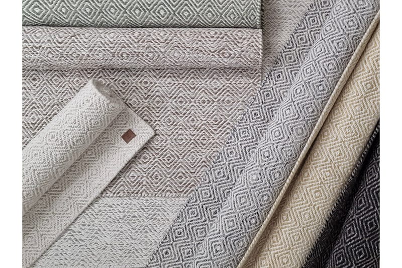 Gåsöga Ullmatta 160x230 cm Rektangulär - Grön - Products - Textil & mattor - Matta - Modern matta - Ullmatta