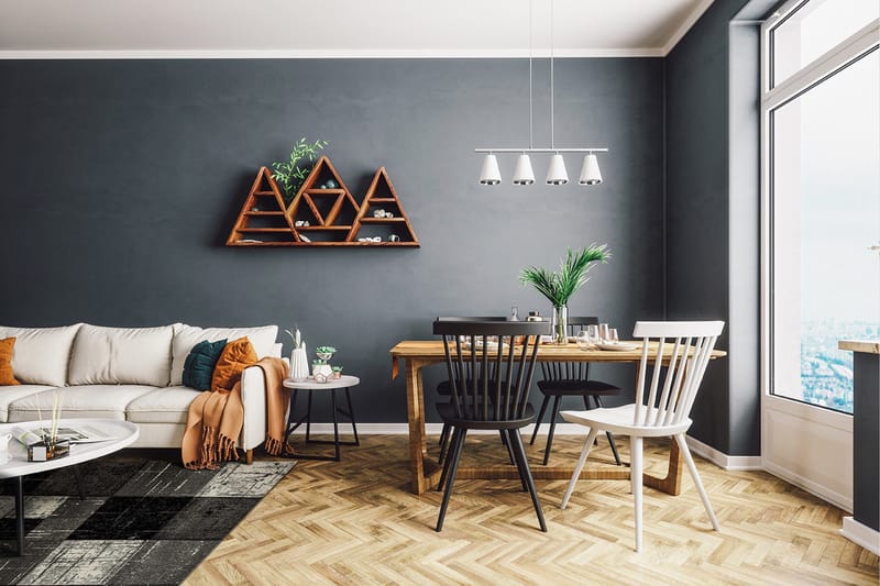 London Square Friezematta 160x230 - Svart/Grå - Products - Textil & mattor - Matta - Modern matta - Wiltonmatta