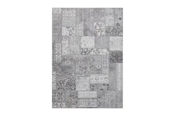 Patchwork Wiltonmatta 160x230 cm Rektangulär - Silver - Products - Textil & mattor - Matta - Modern matta - Wiltonmatta