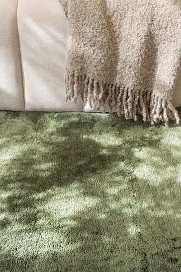 Cozy Ryamatta 110x160 cm Rektangulär - Grön - Products - Textil & mattor - Matta - Modern matta - Ryamatta