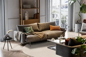 Sheraton Ryamatta Rund 120 cm - Creme - Products - Textil & mattor - Matta - Modern matta - Ryamatta