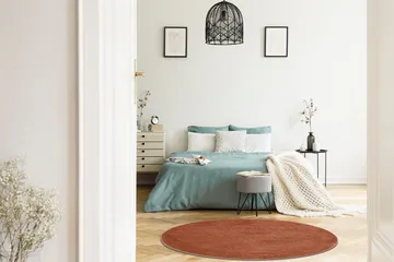 Sheraton Ryamatta Rund 160 cm - Terracotta - Products - Textil & mattor - Matta - Modern matta - Ryamatta