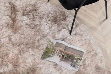 Shiva Ryamatta Rund 200 cm - Champagne - Products - Textil & mattor - Matta - Modern matta - Ryamatta