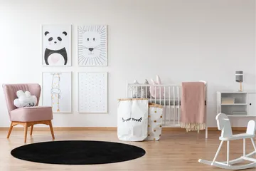 Soft Wiltonmatta Rund 120 cm - Svart - Products - Textil & mattor - Matta - Modern matta - Wiltonmatta