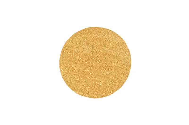 Birka Ullmatta Rund 240 cm, Gul