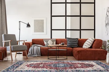 Tarfaya Friezematta 200x290 cm - Röd - Products - Textil & mattor - Matta - Modern matta - Wiltonmatta