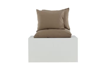 Mila Bäddset 2-Dels 220x240/50x60 cm - Brun - Products - Textil & mattor - Sängkläder - Bäddset & påslakanset - Påslakanset dubbelsäng