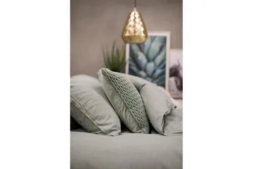 Påslakanset Dubbelsäng 3-Dels Washed - Grön - Products - Textil & mattor - Sängkläder - Bäddset & påslakanset - Påslakanset dubbelsäng