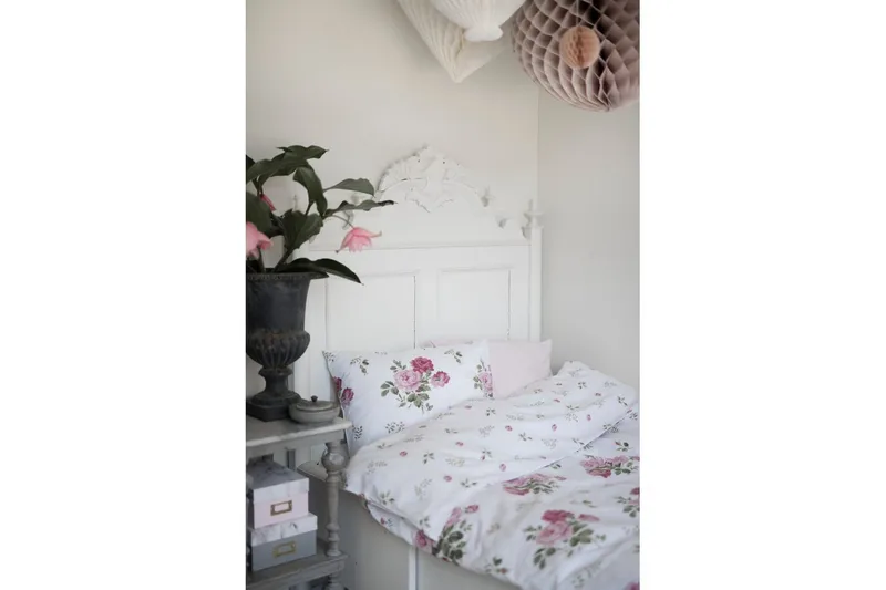 Påslakanset Enkelsäng 2-Dels New Dawn Rosa - Borganäs of Sweden - Products - Textil & mattor - Sängkläder - Bäddset & påslakanset - Påslakanset dubbelsäng
