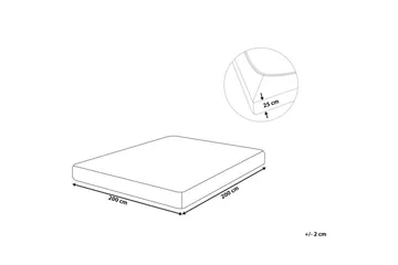 Dra-på-lakan Hofuf Svart, 200x200 cm - Svart, 200x200 cm - Products - Textil & mattor - Sängkläder - Lakan - Dra på lakan