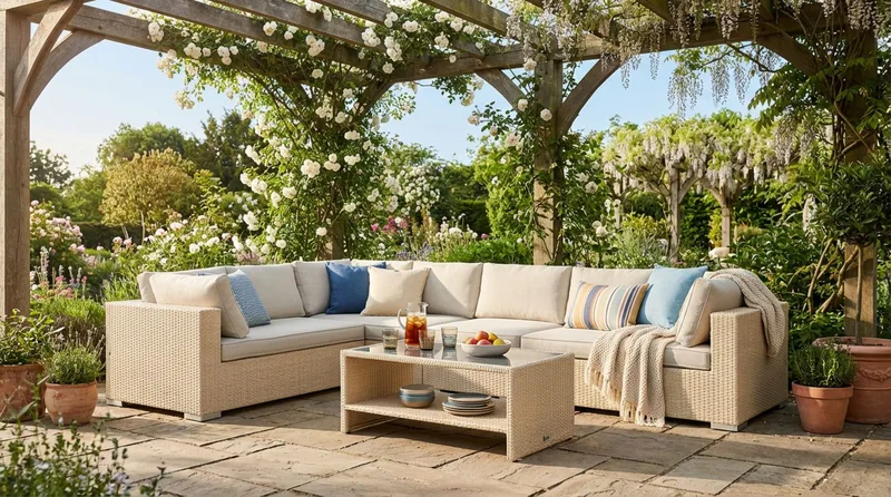 Bahamas Högermodul utomhus 140 cm - Beige - Products - Utemöbler & utemiljö - Övrigt utemöbler - Moduler utesoffa