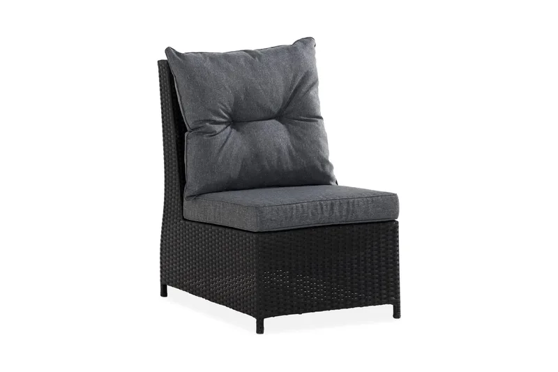 James Mittmodul utomhus i konstrotting, Svart / Grå dynor