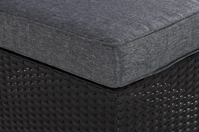 James Mittmodul utomhus i konstrotting - Svart / Grå dynor - Products - Utemöbler & utemiljö - Övrigt utemöbler - Moduler utesoffa - Mittmodul utesoffa