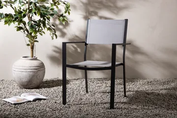 Copacabana Karmstol Utomhus Stapelbar - Svart/Grå - Products - Utemöbler & utemiljö - Balkong & altan - Balkongmöbler - Balkongstol