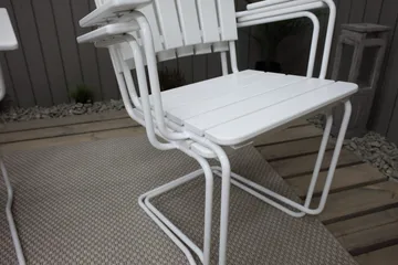 Vaxholm Karmstol Utomhus Vit - KWA - Products - Utemöbler & utemiljö - Balkong & altan - Balkongmöbler - Balkongstol