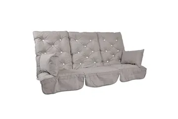 Askgrå Hammockset hög flock - Grå - Products - Utemöbler & utemiljö - Dynor - Hammockdynor