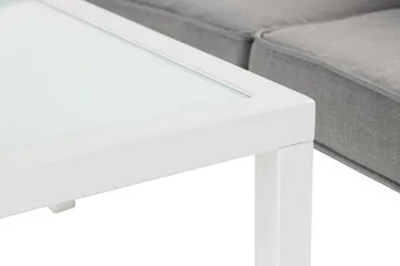 Ariany Hörnsoffa - Vit / Grå dynor - Products - Utemöbler & utemiljö - Loungemöbler - Loungesoffor