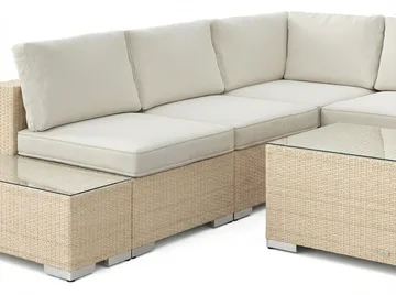Bahamas Hörnsoffa (Vändbar) öppet avslut inkl avslut 5 sits - bord utan hylla - Products - Utemöbler & utemiljö - Loungemöbler - Loungeset & loungegrupp