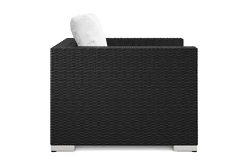 Bahamas Loungefåtölj utomhus i konstrotting - Svart - Products - Utemöbler & utemiljö - Loungemöbler - Loungestol utomhus