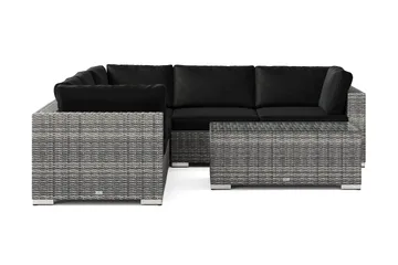 Bahamas utomhus hörnsoffa 5-sits vändbar med bord - Grå - Products - Utemöbler & utemiljö - Loungemöbler - Loungeset & loungegrupp