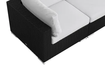 Bahamas utomhus hörnsoffa 8-sits vändbar med fåtölj och bord - Svart - Products - Utemöbler & utemiljö - Loungemöbler - Loungeset & loungegrupp