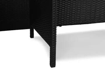 James Light Soffgrupp och Loungegrupp Utomhus 5-sits i konstrotting för trädgård och uteplats - Svart / Svarta dynor - Products - Utemöbler & utemiljö - Loungemöbler - Loungeset & loungegrupp