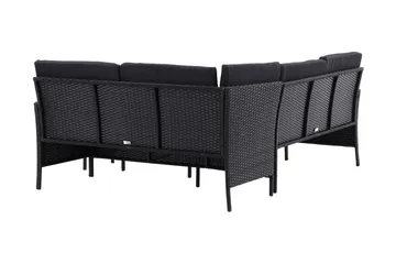 Knock Hörnsoffa Utomhus - Svart - Products - Utemöbler & utemiljö - Loungemöbler - Loungeset & loungegrupp