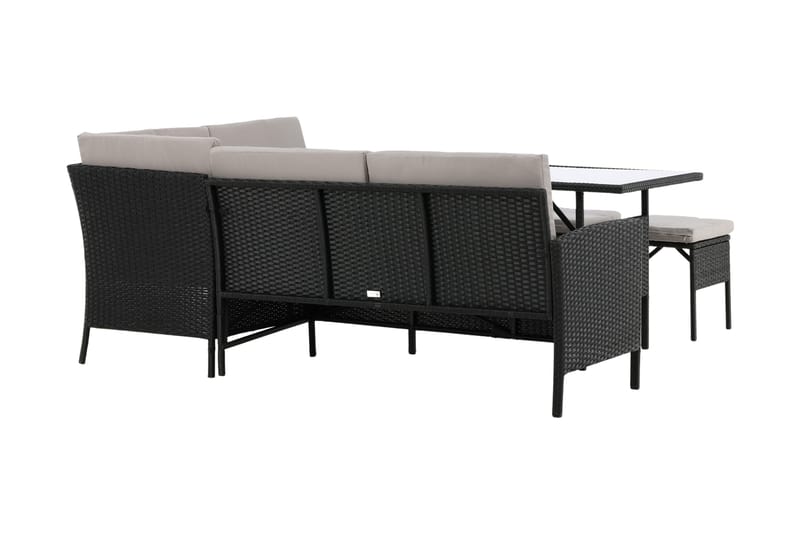 Knock Hörnsoffa Utomhus - Svart - Products - Utemöbler & utemiljö - Loungemöbler - Loungeset & loungegrupp
