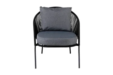 Lindos Utefåtölj Svart - Venture Home - Products - Utemöbler & utemiljö - Loungemöbler - Loungestol utomhus
