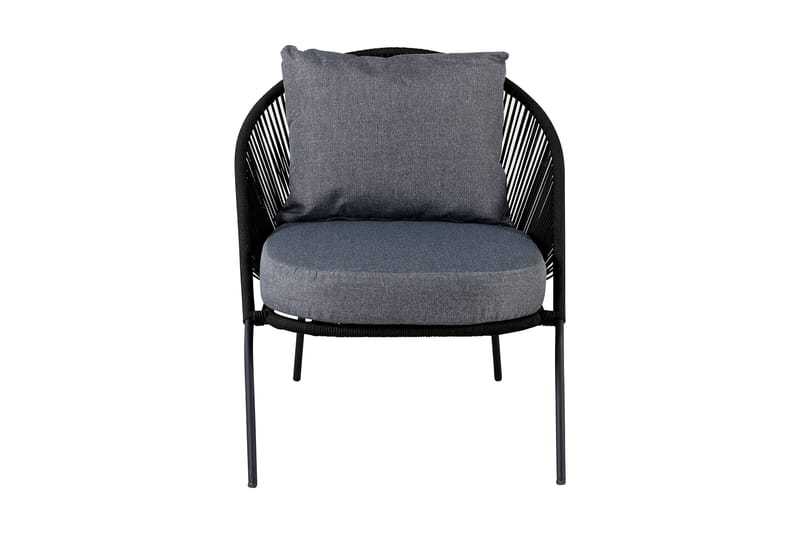 Lindos Utefåtölj Svart - Venture Home - Products - Utemöbler & utemiljö - Loungemöbler - Loungestol utomhus