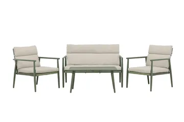 Mazzaro Soffgrupp Utomhus 4-sits - Grön/Beige - Products - Utemöbler & utemiljö - Loungemöbler - Loungeset & loungegrupp