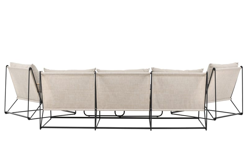 Palazzo Soffgrupp Utomhus 5-sits - Svart/Beige - Products - Utemöbler & utemiljö - Loungemöbler - Loungeset & loungegrupp