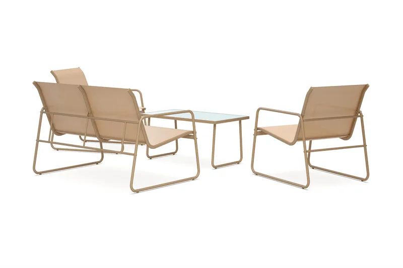 Pelanda Loungegrupp Utomhus - Beige - Products - Utemöbler & utemiljö - Loungemöbler - Loungeset & loungegrupp