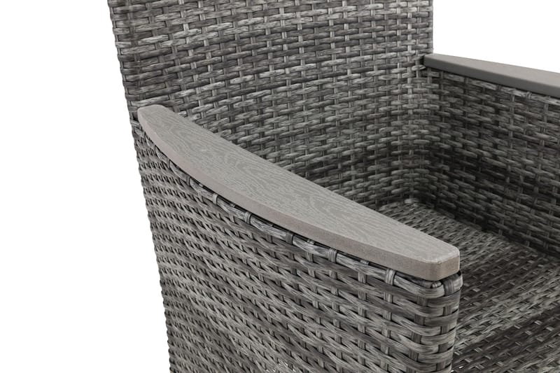 Thor Lyx Utefåtölj med Armledare - Loungefåtölj för Utemöbler i Konstrotting - Grå - Products - Utemöbler & utemiljö - Loungemöbler - Loungestol utomhus