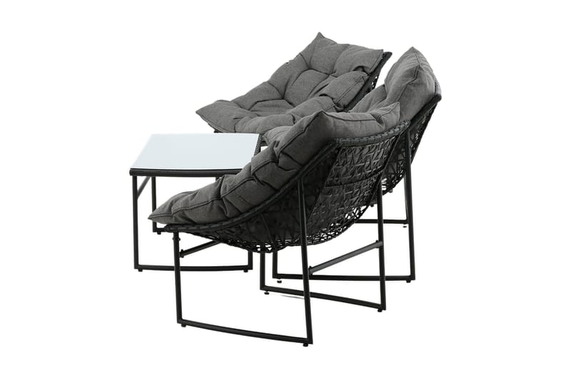 Tina Loungegrupp Utomhus 4-sits - Svart - Products - Utemöbler & utemiljö - Loungemöbler - Loungeset & loungegrupp