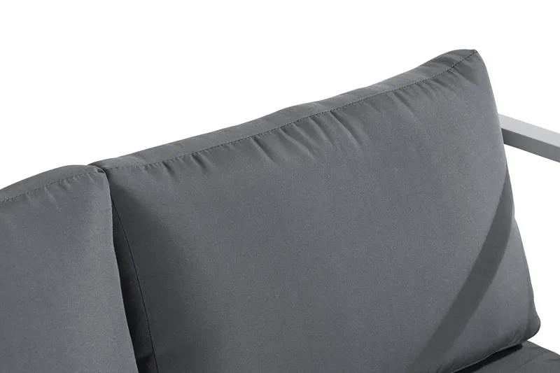 Tunis Soffgrupp - Vit / Gråa dynor - Products - Utemöbler & utemiljö - Loungemöbler - Loungeset & loungegrupp