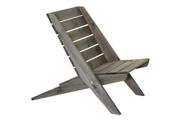 Utestol EcoFurn Granny Furu Oljad Grå - Grå - Products - Utemöbler & utemiljö - Loungemöbler - Loungestol utomhus