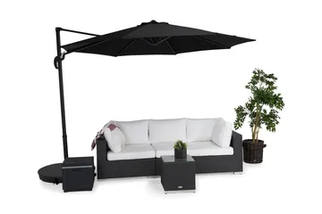 Vienna Parasoll 300 cm - Grå/svart - Products - Utemöbler & utemiljö - Solskydd - Parasoll - Hängparasoll