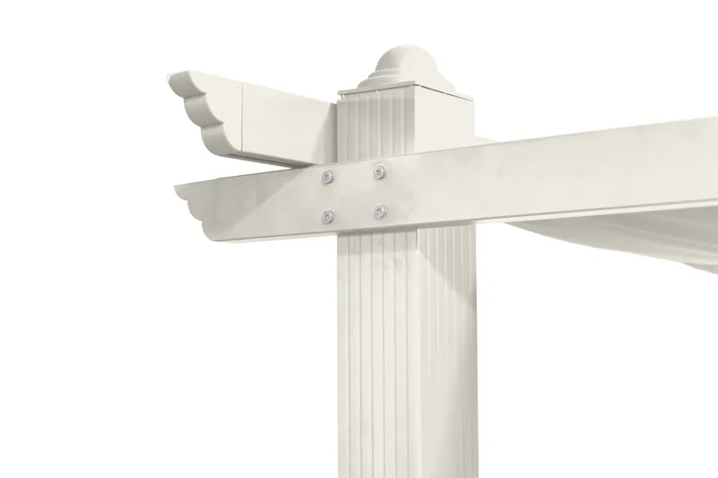 Porto Pergola 3x3 m i aluminium med tak för solskydd - Vit - Products - Utemöbler & utemiljö - Solskydd - Pergola