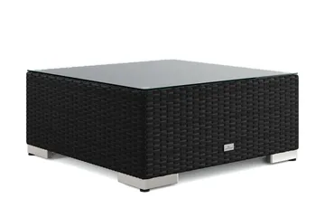 Bahamas Divanmodul - Loungebord utomhus 75x75 cm till soffor - Svart - Products - Utemöbler & utemiljö - Utebord & trädgårdsbord - Loungebord & soffbord utomhus