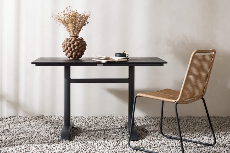 Denver Matbord Utomhus 120 cm - Svart - Products - Utemöbler & utemiljö - Utebord & trädgårdsbord - Matbord utomhus
