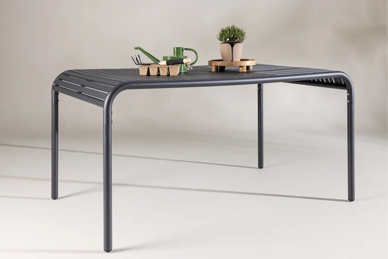 Gardeno Matbord Utomhus 90x150 cm utebord i aluminium - Svart - Products - Utemöbler & utemiljö - Utebord & trädgårdsbord - Matbord utomhus
