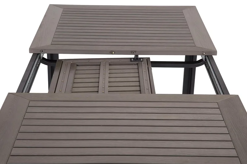 Monaco Förlängningsbart Matbord 152-210x90 cm - Svart / Grå - Products - Utemöbler & utemiljö - Utebord & trädgårdsbord - Matbord utomhus