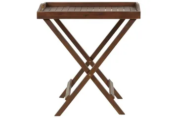 Paolo Hopfällbart Sidobord BrickUtebord och Avlastningsbord Utomhus 68 cm Trä - Mörkbrun - Products - Utemöbler & utemiljö - Utebord & trädgårdsbord - Sidobord utomhus