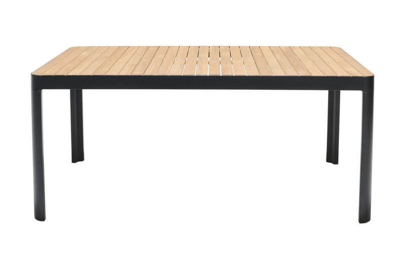 Portals Matbord Utomhus 161x95 cm - Teak/Svart - Products - Utemöbler & utemilj ö - Utebord & trädgårdsbord - Matbord utomhus