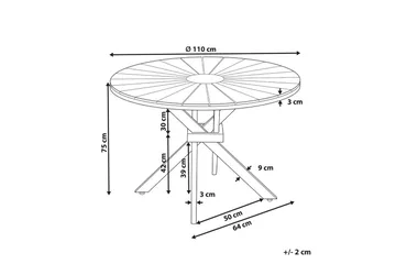 Runt bord Lissone - Products - Utemöbler & utemiljö - Utebord & trädgårdsbord - Matbord utomhus
