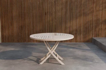 Runt matbord Kenya 120 cm Utomhus - vitputsad - Products - Utemöbler & utemiljö - Utebord & trädgårdsbord - Matbord utomhus